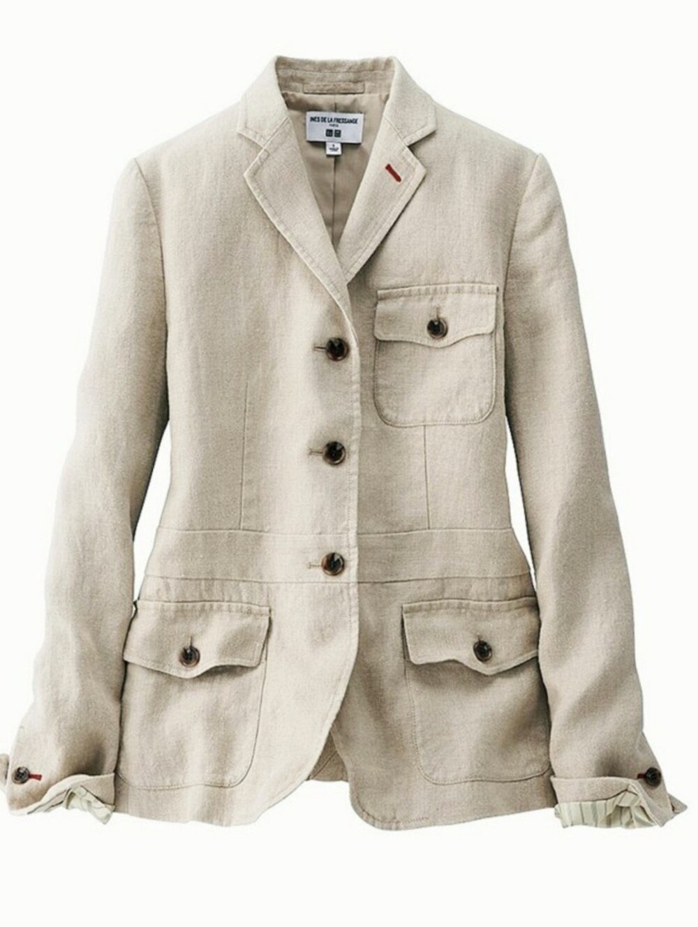 Linen Blazer 3 Button Ralph Lauren Style Ines De La Fressange French Fall Style